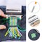 Darning Small Loom Speedweve Style Machine Wood Knitting Looms Type Weave Tool 14 Hooks and 9 Yarn Knitting Needles Hand DIY Craft Weaving Repair Tool for Jeans(Round,Classic Color)